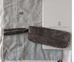 Wristlet Brunello Cucinelli Suede NWOT